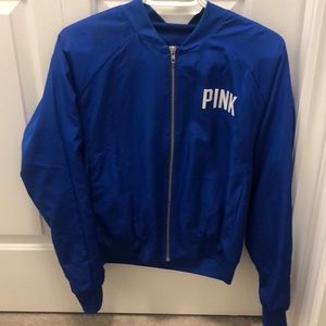 PINK blue jays bomber jacket